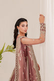 Farasha Lumiere Luxury Embroidered Net Unstitched 3Pc Suit - Jasmine