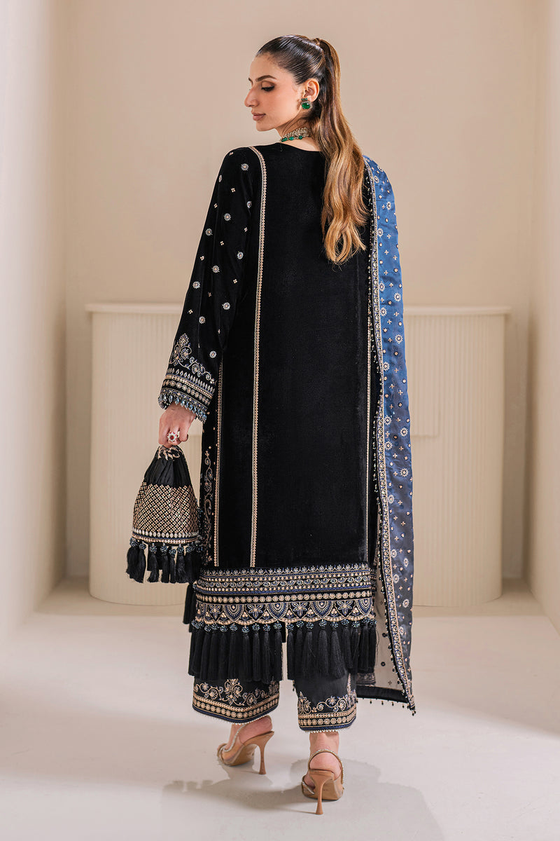 Baroque Exclusive Formal Embroidered Velvet Unstitched 3Pc Suit UF-755