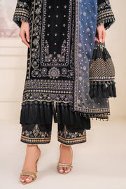 Baroque Exclusive Formal Embroidered Velvet Unstitched 3Pc Suit UF-755