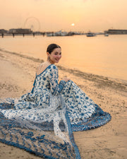 Faiza Saqlain AYA Embroidered Luxury Lawn Unstitched 3Pc Suit - JEHONA