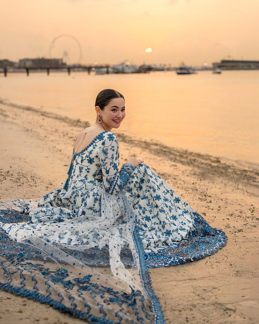 Faiza Saqlain AYA Embroidered Luxury Lawn Unstitched 3Pc Suit - JEHONA