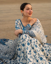 Faiza Saqlain AYA Embroidered Luxury Lawn Unstitched 3Pc Suit - JEHONA