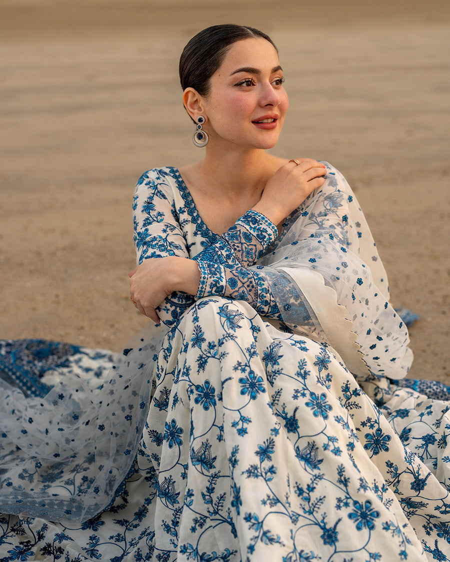 Faiza Saqlain AYA Embroidered Luxury Lawn Unstitched 3Pc Suit - JEHONA