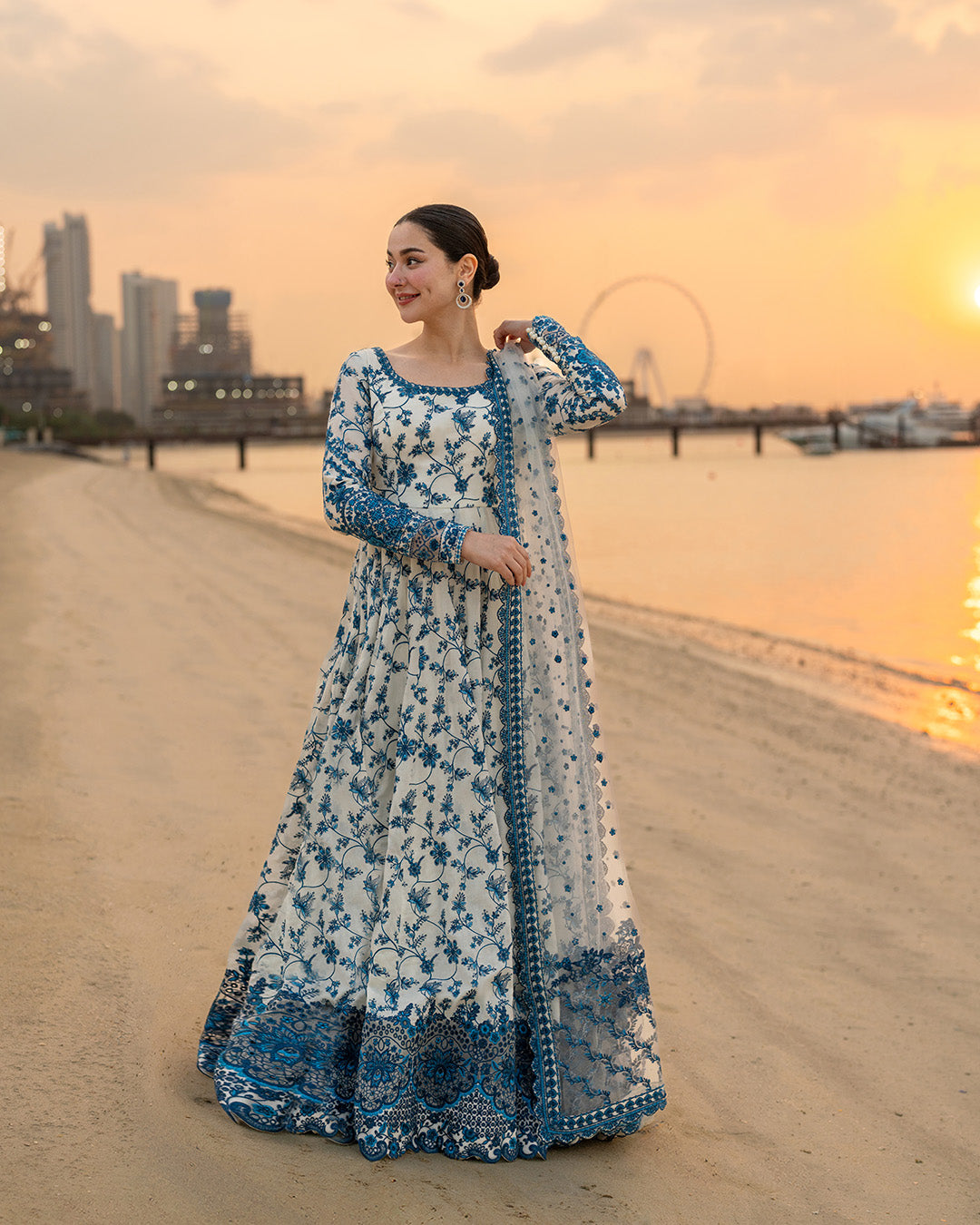 Faiza Saqlain AYA Embroidered Luxury Lawn Unstitched 3Pc Suit - JEHONA Faiza Saqlain AYA Embroidered Luxury Lawn Unstitched 3Pc Suit - JEHONA