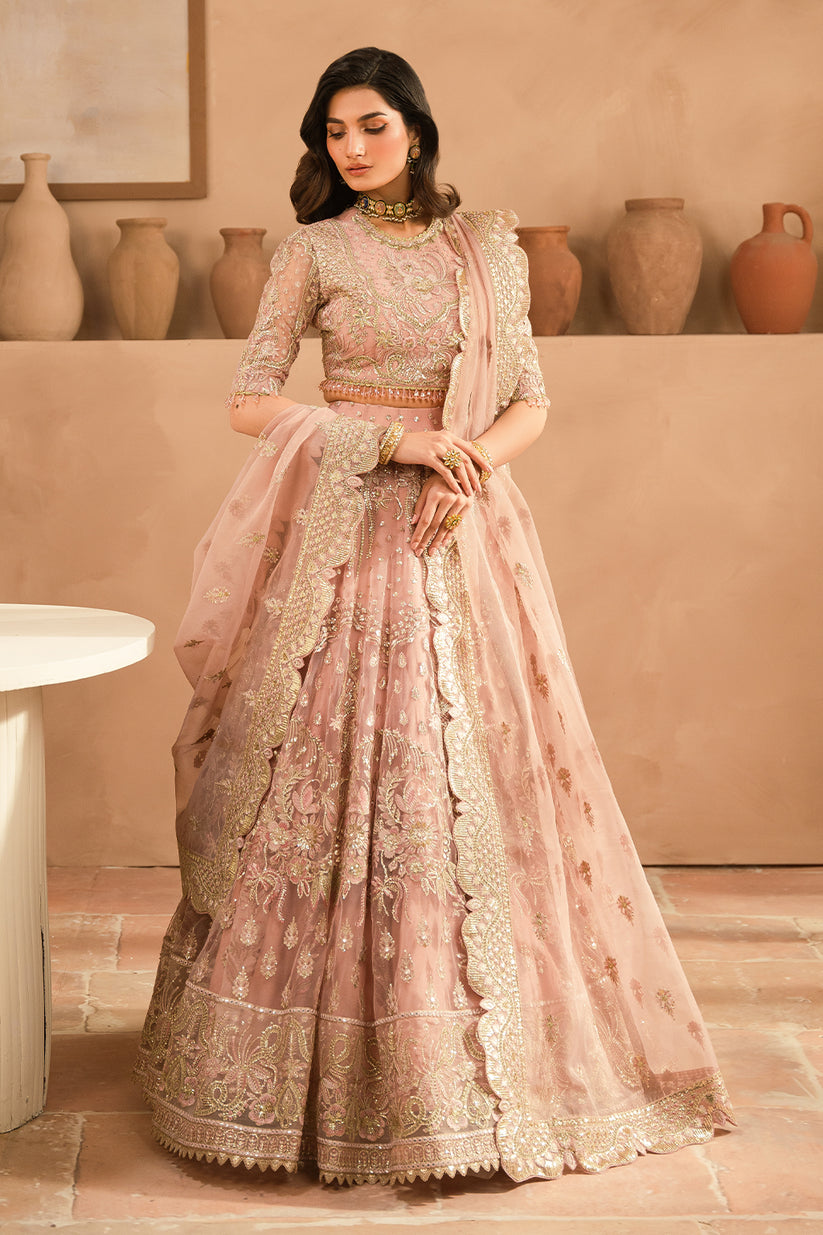 Ayzel Panache Embroidered Net Unstitched 3Pc Suit ALF-24-V2-01 JELENA