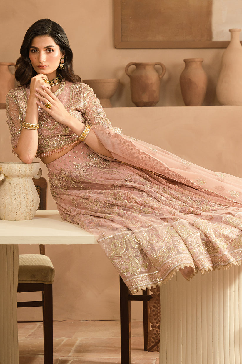 Ayzel Panache Embroidered Net Unstitched 3Pc Suit ALF-24-V2-01 JELENA