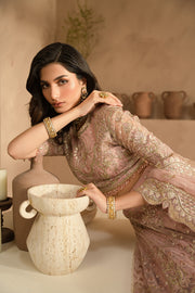 Ayzel Panache Embroidered Net Unstitched 3Pc Suit ALF-24-V2-01 JELENA