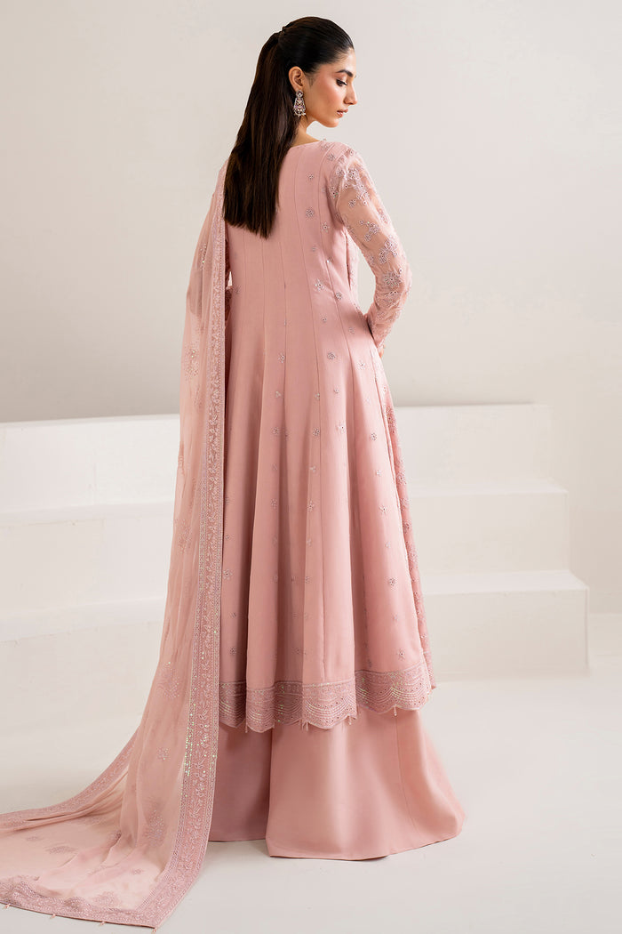 Farasha Luxury Formal Embroidered Chiffon Unstitched 3Pc Suit - Jewel