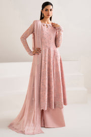 Farasha Luxury Formal Embroidered Chiffon Unstitched 3Pc Suit - Jewel