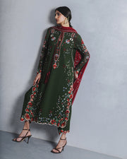Jugnu Lahore Womenswear Embroidered Karandi Unstitched 3Pc Suit - JITA