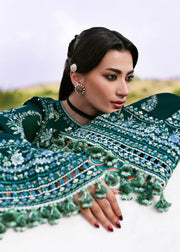 Hussain Rehar Embroidered Khaddar Unstitched 3Pc Suit - Johar