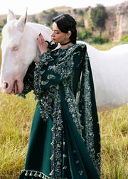 Hussain Rehar Embroidered Khaddar Unstitched 3Pc Suit - Johar