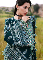 Hussain Rehar Embroidered Khaddar Unstitched 3Pc Suit - Johar