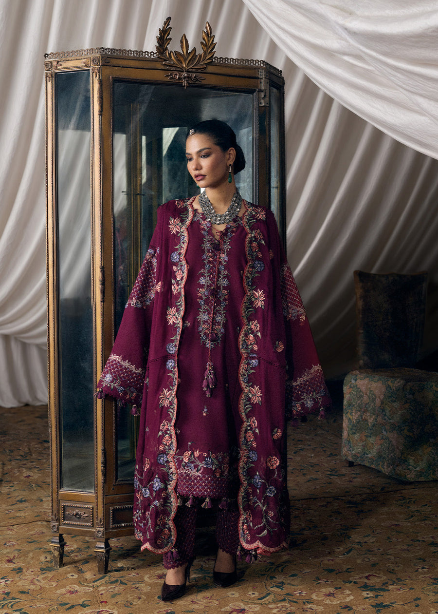 Hussain Rehar Kot Radha Kishan Unstitched Karandi 3Pc Suit - Juhi