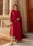 Crimson Aaleen Embroidered Karandi Unstitched 3Pc Suit - Jurao ka Kaam