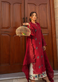 Crimson Aaleen Embroidered Karandi Unstitched 3Pc Suit - Jurao ka Kaam