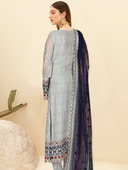 Kashish by Ramsha Embroidered Chiffon Unstitched 3Pc Suit K-102