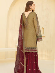 Kashish by Ramsha Embroidered Chiffon Unstitched 3Pc Suit K-104