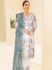 Kashish by Ramsha Embroidered Chiffon Unstitched 3Pc Suit K-105