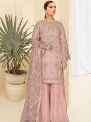 Kashish by Ramsha Embroidered Chiffon Unstitched 3Pc Suit K-107