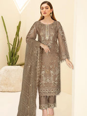 Kashish by Ramsha Embroidered Chiffon Unstitched 3Pc Suit K-108
