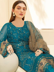 Kashish by Ramsha Embroidered Chiffon Unstitched 3Pc Suit K-110