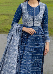 Gul Ahmed Printed Khaddar Unstitched 3Pc Suit K-42005