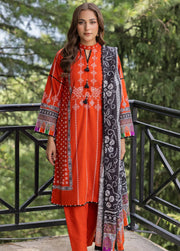 Gul Ahmed Printed Khaddar Unstitched 3Pc Suit K-42008
