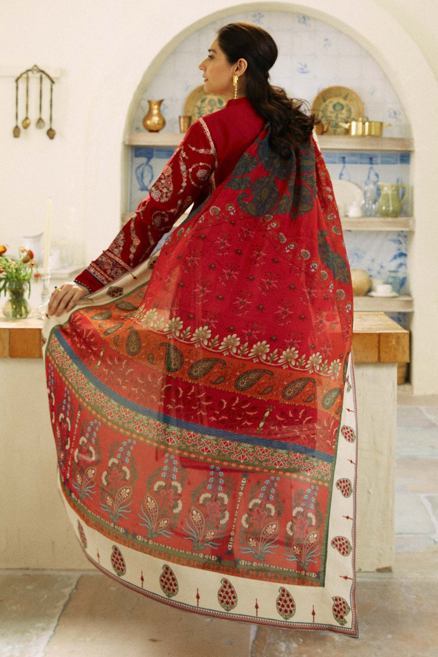 Coco by Zara Shahjahan eid edit Lawn Unstitched 3Pc Suit D-03 KASHMIR KALI