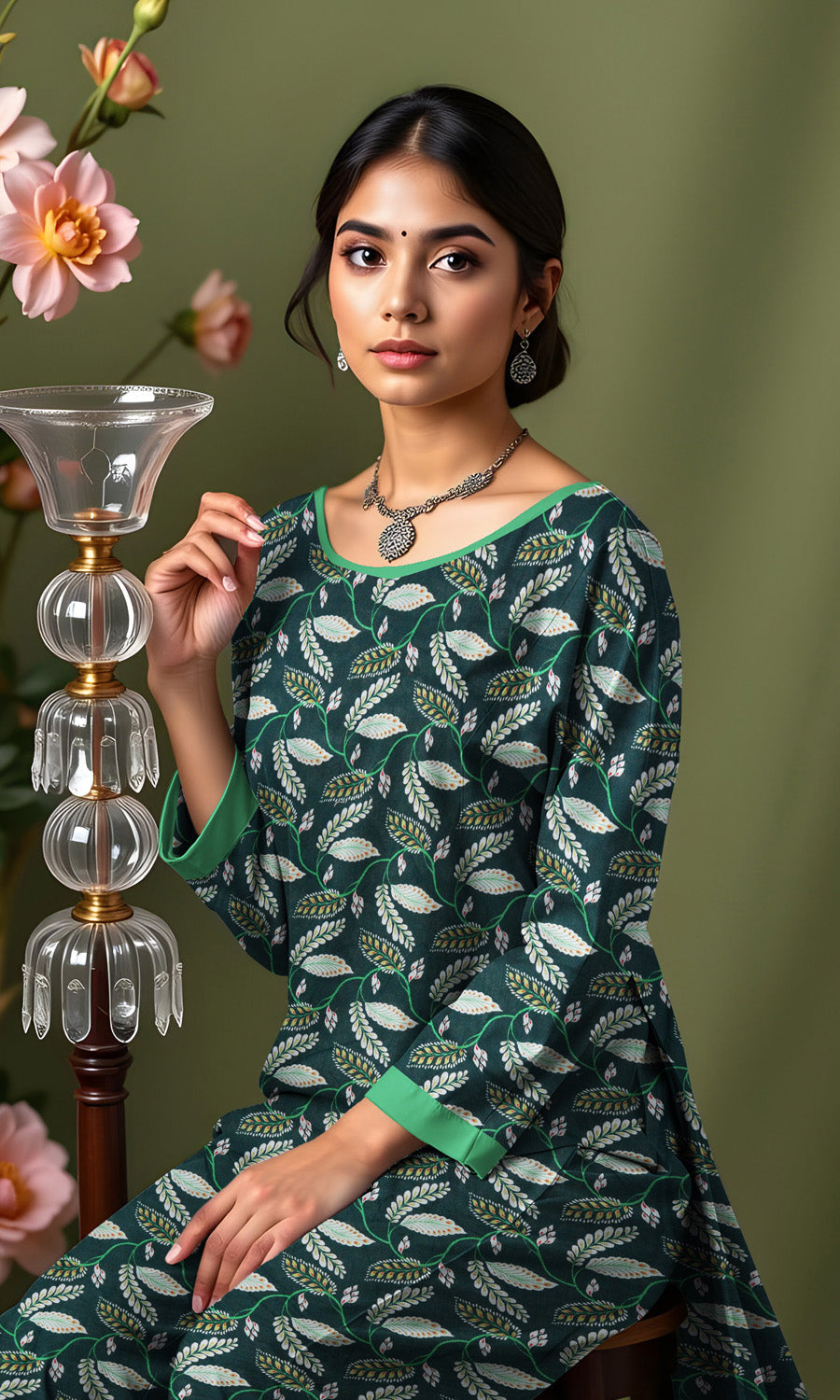 Khanabadosh Printed Winter Khaddar Unstitched 2Pc Suit KBWUS-0001