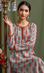 Khanabadosh Printed Winter Khaddar Unstitched 2Pc Suit KBWUS-0003