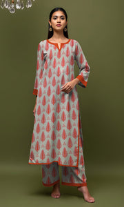 Khanabadosh Printed Winter Khaddar Unstitched 2Pc Suit KBWUS-0003