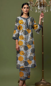 Khanabadosh Printed Winter Khaddar Unstitched 2Pc Suit KBWUS-0004