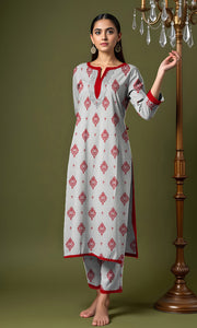 Khanabadosh Printed Winter Khaddar Unstitched 2Pc Suit KBWUS-0007