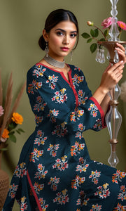 Khanabadosh Printed Winter Khaddar Unstitched 2Pc Suit KBWUS-0008