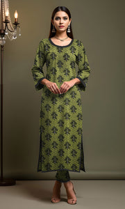 Khanabadosh Printed Winter Khaddar Unstitched 2Pc Suit KBWUS-0011