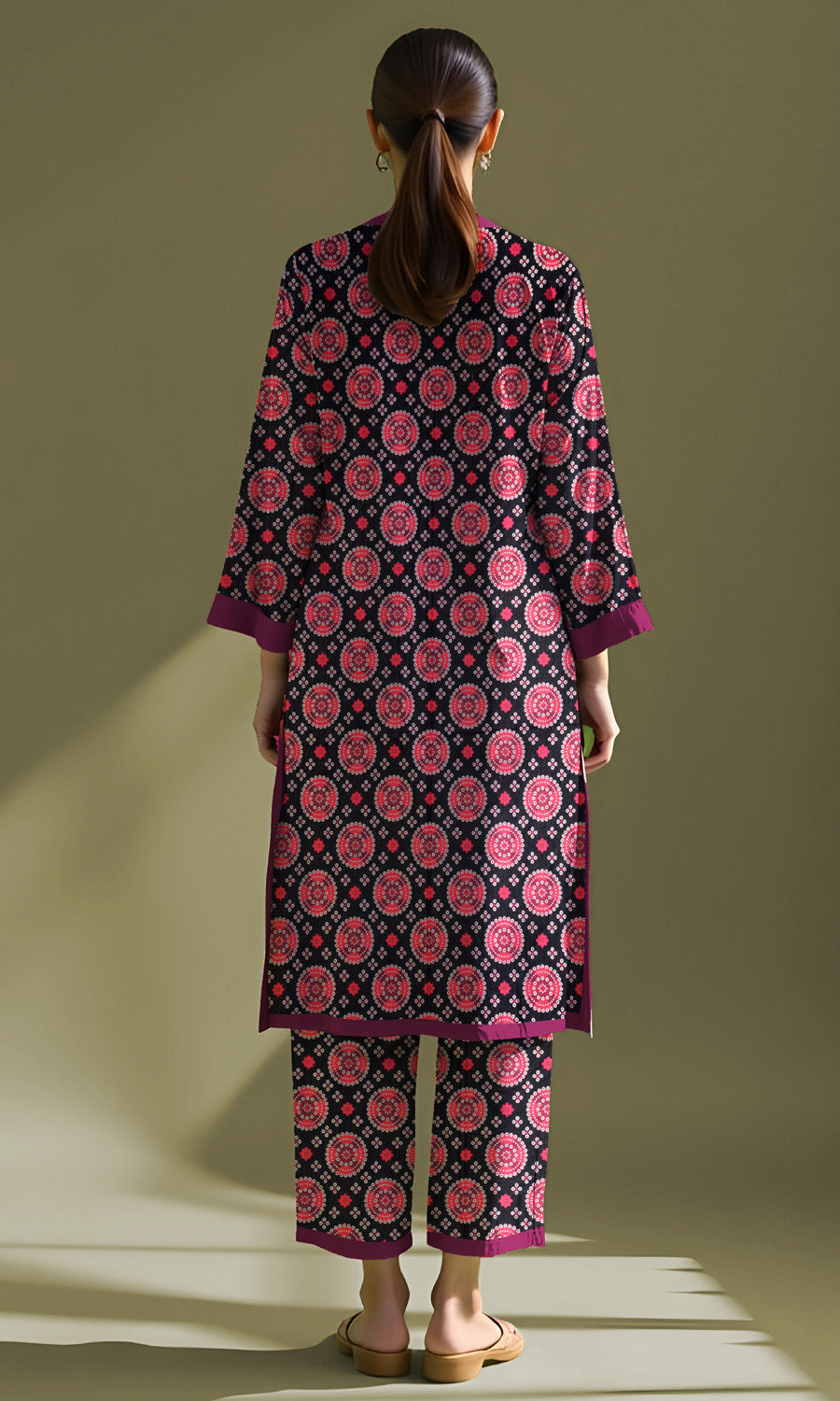 Khanabadosh Printed Winter Khaddar Unstitched 2Pc Suit KBWUS-0014