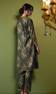 Khanabadosh Printed Winter Khaddar Unstitched 2Pc Suit KBWUS-0016