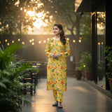 Khanabadosh Printed Winter Linen Unstitched 2Pc Suit KBWUS-0024