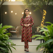 Khanabadosh Printed Winter Linen Unstitched 2Pc Suit KBWUS-0025