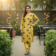 Khanabadosh Printed Winter Linen Unstitched 2Pc Suit KBWUS-0028