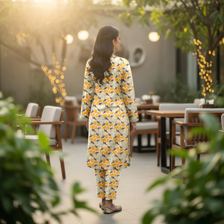 Khanabadosh Printed Winter Linen Unstitched 2Pc Suit KBWUS-0030