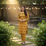 Khanabadosh Printed Winter Linen Unstitched 2Pc Suit KBWUS-0033