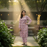 Khanabadosh Printed Winter Linen Unstitched 2Pc Suit KBWUS-0034