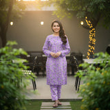 Khanabadosh Printed Winter  Linen Unstitched 2Pc Suit KBWUS-0035