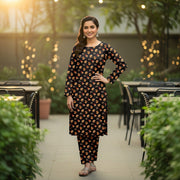 Khanabadosh Printed Winter Linen Unstitched 2Pc Suit KBWUS-0036