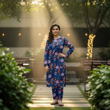 Khanabadosh Printed Winter Linen Unstitched 2Pc Suit KBWUS-0040
