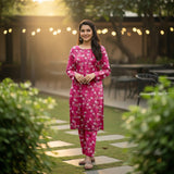 Khanabadosh Printed Winter Linen Unstitched 2Pc Suit KBWUS-0045