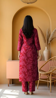 Khanabadosh Printed Winter Khaddar Unstitched 2Pc Suit KBWUS-0048