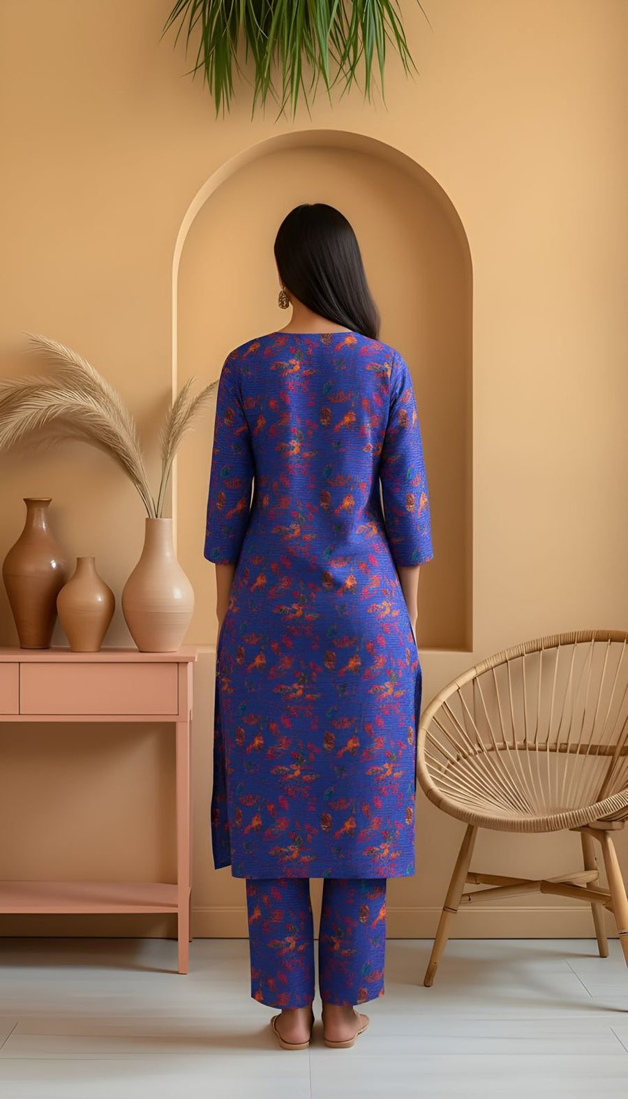 Khanabadosh Printed Winter Khaddar Unstitched 2Pc Suit KBWUS-0058